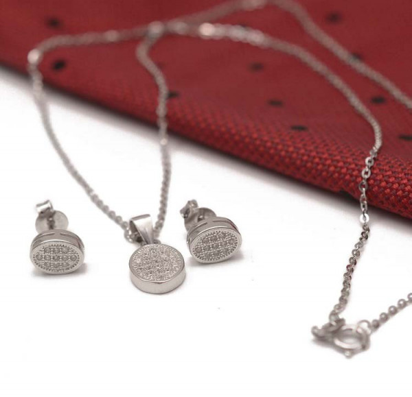 Set Argint 925 Rodiat Simple Whisper OVALI SET265