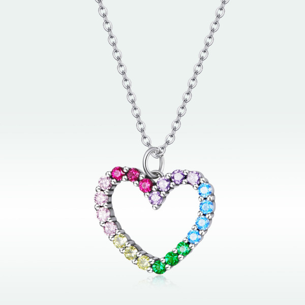 Lantisor Cu Pandativ DIn Argint -- Inima Love-- ARG413A