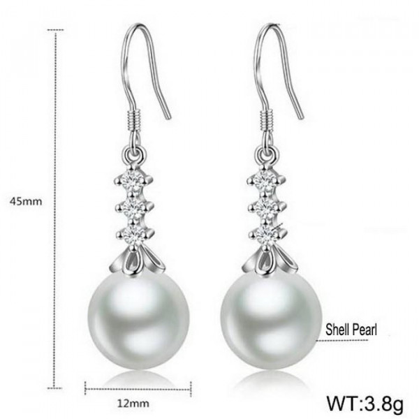 Cercei Argint Elegant Pearls ARG65C