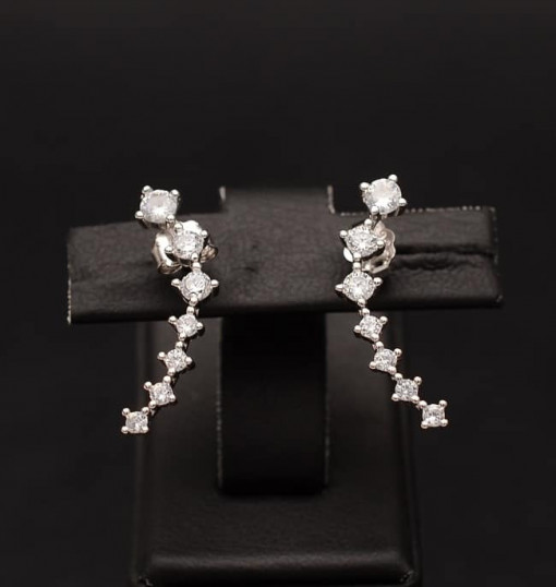 Cercei Argint Shining Star Track ARG336A
