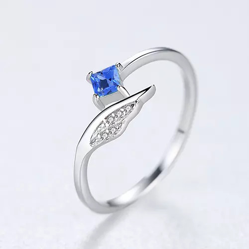 Inel Argint reglabil finut -BLUE- ARG397F