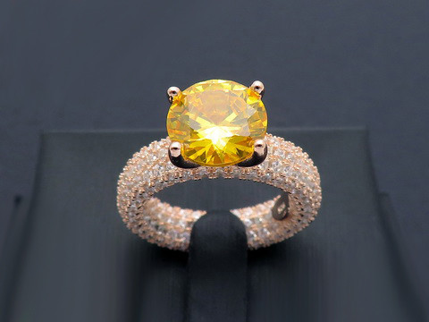 Inel din argint Perfect Engagement Ring Yellow ARG349