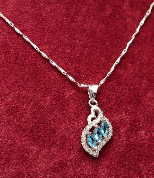 Colier din argint Blue Diamond Look ARG330A