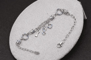 Bratara din argint Cute Chain Hearts ARG 338A - Img 3