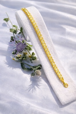Brățara Tenis din Argint -Auriu – Magia Strălucirii Infinite în Eleganță Pură" ARG394N