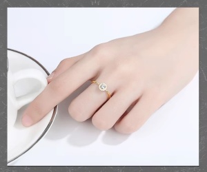 Inel Elegant din Argint 925 Placat cu Aur – Model Halo cu Zirconiu Cod ARG17E - Img 2