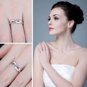 INEL din Argint Model INFINIT Gift Cu Zirconiu Pentru Femei ARG291 - Img 2