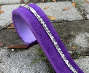 Brățară din argint cu model în formă de săgeți și pietre strălucitoare Cod Arg32E - Img 5