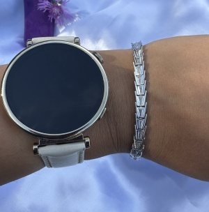 Brățara Tenis din Argint – Magia Strălucirii Infinite în Eleganță Pură" ARG394M - Img 2