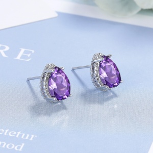 Cercei Eleganti de Cristal, Disponibil în Diverse Culori, Ideal pentru Orice Ocazie Cod ARG203F - Img 3