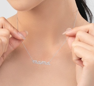Lănțișor Elegant "Mama" din Argint 925 – Cadoul Perfect pentru Mamele Dragi Cod ARG169C - Img 5