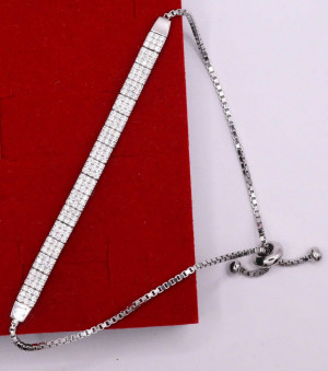 Bratara din argint Sparkling Tennis Clear 3 Randuri ARG413J - Img 2