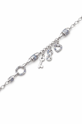 Bratara din argint Cute Chain Hearts ARG 338A