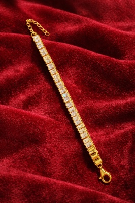 Brățara Tenis -Auriu – Eleganță cu Strălucire de Zircon ARG394R - Img 4