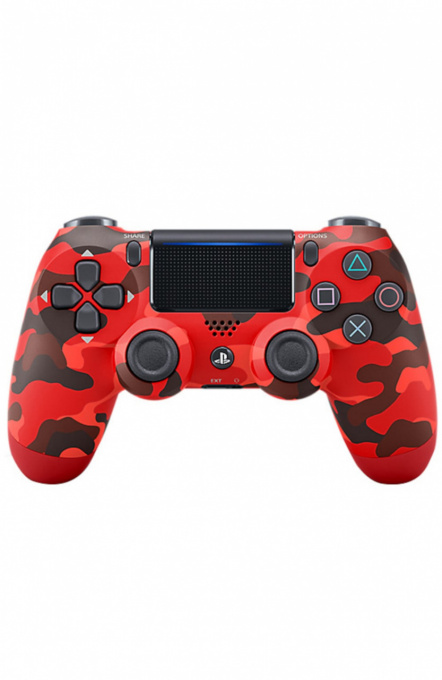 Controller Sony PlayStation 4 dualshock: Camo roșu. Nouă/ Controller Sony Dualshock 4 v2, pentru PlayStation 4, Red Camouflage
