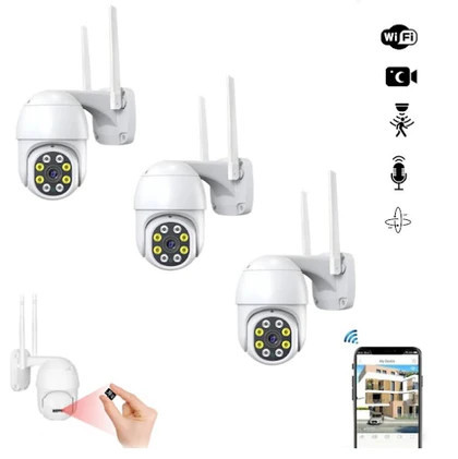 Pachet 3 X Cameră de Supraveghere Jortan Wifi IP - 360° Rotatie