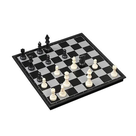 Joc 3 in 1 de sah, table si dame magnetic, 25 cm, CB01