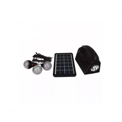 Kit solare cu panouri si 3 bec, box, lanterna CL-21 CCLAMP