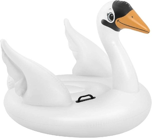 Saltea Lebădă Gonflabilă Intex Swan Ride-On White - 130 x 102 x 99 cm pentru Adulți și Copii
