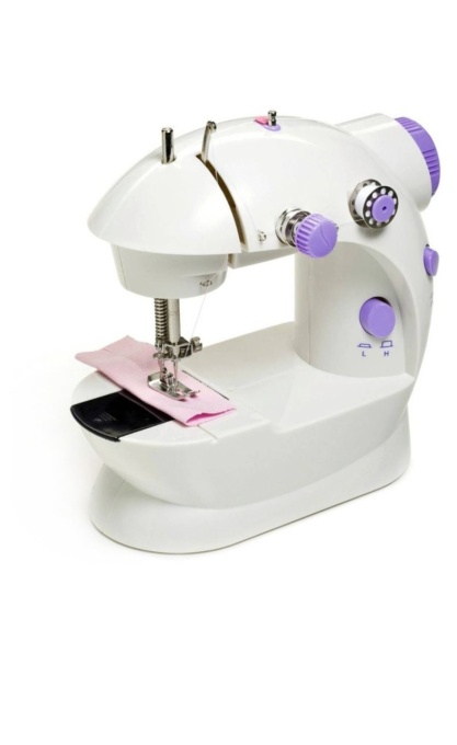 Masina de cusut, Mini Sewing portabila, 4 In 1, Alba
