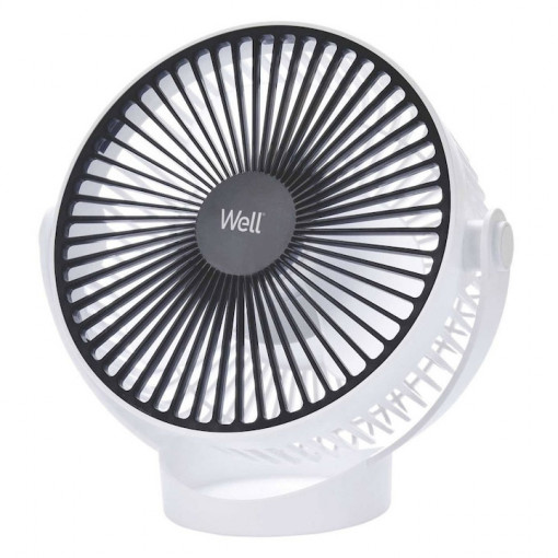 Ventilator portabil cu acumulator Well Brisk, 18cm, autonomie pana la 4 ore