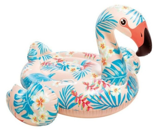 Saltea Gonflabilă Intex Tropical Flamingo Ride-On - 142 x 137 x 97 cm pentru Adulți și Copii