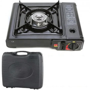 Aragaz Camping Portabil - Cartuș Gaz Butan, Aprindere Automată, Dublă Alimentare - Img 1