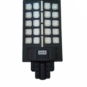 Lampa solara stradala, 300 W, pentru stalpi de iluminat , Senzor de Miscare, Senzor de lumina ambientala, Grad de Protectie IP65, Design Modern, Negru - Img 2