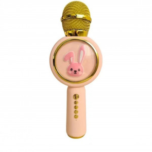 MICROFON KARAOKE PENTRU COPII, CU RADIO, BLUE, BLUETOOTH, USB, SLOT SD CARD, COMPATIBIL CU IOS, ANDROID, PC, TABLETA - Img 3