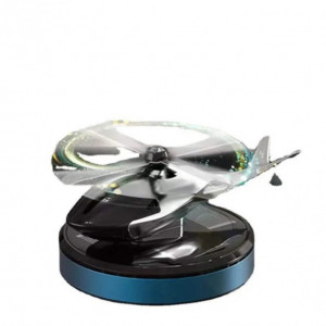 ODORIZANT AUTO CU INCARCARE SOLARA, BAZA ANTIDERAPANTA, ULEI ESENTIAL SI PIPETA INCLUSE, MODEL ELICOPTER - Img 3