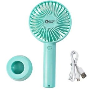 Ventilator de Mână Reîncărcabil - Verde Menta - Img 1
