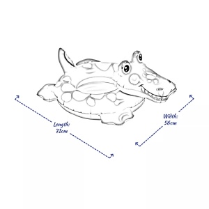 Colac pentru Copii Intex Animal Rings - Crocodil, 71 x 56 cm - Img 2