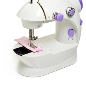 Masina de cusut, Mini Sewing portabila, 4 In 1, Alba - Img 1
