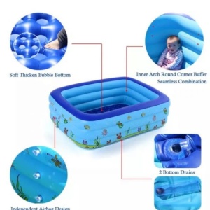 Piscina gonflabila pentru copii cu podea moale - Img 2