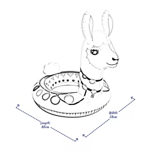 Colac pentru Copii Intex Animal Rings - Lama, 86 x 58 cm - Img 2