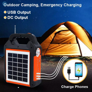 Kit Solar Portabil Miromoto® cu Bluetooth/FM/TF/USB și Lanternă LED - Img 4