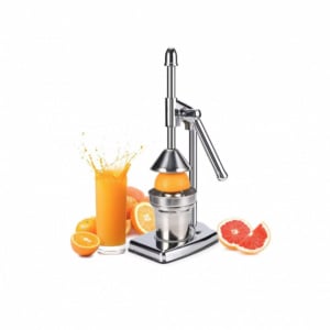 Storcător Manual din Inox pentru Fructe - Presă cu Recipient și Strecurătoare - Img 1