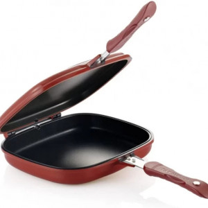 Tigaie Dublă - Suprafață Antiaderentă, Non-Stick, 32 cm - Img 5