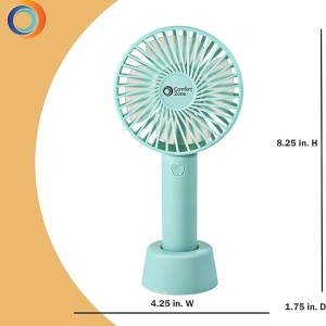Ventilator de Mână Reîncărcabil - Verde Menta - Img 5