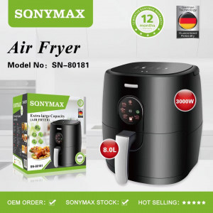 Friteuză Air Fryer - 3000W, Capacitate 8L - Gătire Sănătoasă și Rapidă - Img 2