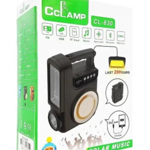 Încărcător Solar Universal CCLAMP CL-830 cu Player Bluetooth și Lanterne - Img 4