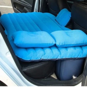 Saltea Gonflabilă HYT® pentru Mașină și Exterior - 2in1, 2 Perne Incluse, Albastru - Img 1