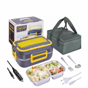 Cutie de Prânz Electrică WELUVFIT Q328B - 1.5L Inox, Autogătire, Accesorii Incluse - Img 1