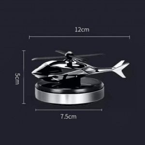 ODORIZANT AUTO CU INCARCARE SOLARA, BAZA ANTIDERAPANTA, ULEI ESENTIAL SI PIPETA INCLUSE, MODEL ELICOPTER - Img 2
