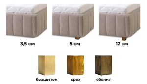 Тапицирано легло Quadro Grande - крачета