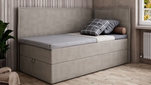 Боксспринг легло Бали Beige със странична табла