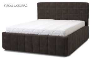 Тапицирано легло Quadro Grande - Плюш Шоколад