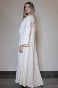 Rochie alba din in