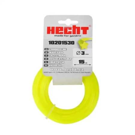 Fir pentru trimmer HECHT 10201530, profil stea, diametru 3 mm, lungime 15 m