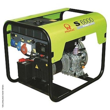 Generator S6000 +Preechipat pentru panou automatizare sau telecomanda [CONN +Echipat cu panou cu protectie diferentiala [DPP], Trifazic, 400/230V, 50Hz, Motor Yanmar Stage V, ,Pornire electrica / Diesel, PD572TY4001, Pramac